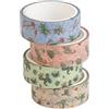 Grupo Erik: Washi Tape Decorativo Botanical Cacti | Set 4 Nastri Adesivi colorati, 1,5 cm x 3 m, Nastro Washi per Scrapbooking, Washi Tape Stickers | Botanical Cacti Collection