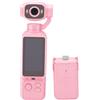Topiky Videocamera POV Portatile, Obiettivo Rotabile 180°, Video 4K (PINK) | Videocamera Vlog portatile con schermo da 1,97 pollici, durata della batteria di 6 ore, per sport da viaggio