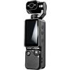 YUEHISY Action Camera 4K Portatile Portatile per Vlogging | Grandangolo da 130°, Obiettivo Rotante a 180°, Stabilizzazione Elettronica Dell'immagine, Registrazione di 7 Ore