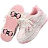 ENEN 2025 Sportive Scarpe da Skateboard 4 Ruote, Scarpe con Rotelle Bambina Bambino, Skateboard Sneakers Outdoor Multisport Ginnastica da Pattini per Ragazze e Ragazzi