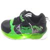 Sugi International Scarpe da Bambino con Luci LED,Design a Tema Hulk,Verde e Nero, R1010288S Chiusura a Strappo,Suola Antiscivolo