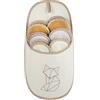 ONVAYA® ABS Pantofole per Gli Ospiti | Motivo Volpe | Colore Crema | Set di 6 | Suola Antiscivolo | Pantofole | Pantofola di Feltro | Taglia 36-45