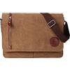 I0I&I0I Borsa a tracolla vintage in tela per uomini e donne, borsa a tracolla da viaggio da 13,5 pollici per laptop