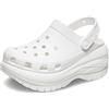 Crocs Mega Crush Zoccoli unisex per adulti, bianco, 11 Women/9 Men