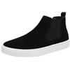 MANLADUO Uomo Vera Pelle Chelsea Stivali Camoscio Alta Top Casual Stivaletti Moda Stile Britannico Sneakers