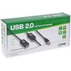 InLine® Cavo USB 2.0 Am/ A F, Attivo Repeater, prolunga, nero, 25m