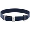 Emporio Armani Bracciale da uomo in acciaio inossidabile con chiusura a cursore