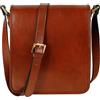 Time Resistance Borsello Uomo Tracolla Pelle Fatto a Mano in Italia da Esperti Artigiani - Pratica Tracolla Uomo Pelle con Tasca per Tablet - Borsa Uomo Pelle con Chiusura a Scatto