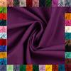 Die Stofftante Tessuto di cotone HEIDE, Swafing, 42 colori, tinta unita, 100% cotone, coupon, Oeko-TEX Standard 100 (viola, 2 m)