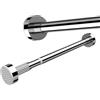 Generic Bastone Tende a Pressione Estensibile 35-250 cm Asta Telescopica da Doccia per Armadio Guardaroba Bastoni per Tende Senza Foratura(Silver,160-250cm)