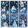 Enwokran Adesivi Natalizi Finestre,215PZ Addobbi Natalizi Vetrofanie Natale Decorazioni Natalizie a Doppio Lato, Adesivi Statici Riutilizzabili per Finestre di Natale Rimovibile in PVC