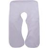 SHANNA Federa per Il Corpo in Gravidanza, Fodera per Cuscino di maternità in Cotone a Forma di U 80 * 155 cm (Grigio)