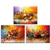 PIY PAINTING Stampe Su Tela Colorate, Tela Immagini Di Spezie, Quadro Su Tela Peperoni, Arte Murale Su Tela, Poster Moderno Per Corridoio Hotel Banchetti Cucina, Set Di 3, 30x40 cm/90x40 cm