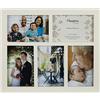 Hampton Frames GALLERY GAL46-5APWHP cornice portafoto 5 aperture 10x15 cm MDF bianco, frontale acrilico, montaggio parete orizzontale o verticale