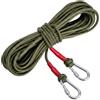GZRXIOUS 15m×8mm Filo Stendibiancheria con Anima in Acciaio,Ganci e 2 Moschettoni | Filo per Stendere il Bucato da Esterno,Filo per Stendere Robusto per Uso Esterno Balcone e Giardino