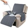 Ystyle Copripoltrona Relax Reclinabile 1 Posto, Grigio Scuro | Copri Poltrona con Braccioli, Copripoltrone con Fascia Elastica, Copridivano Reclinabile, Antigraffio Antiscivolo e Lavabile