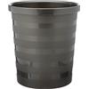 Bama, 14 lt Cestino, Gettacarte, Chiuso, in Resina, Grigio, 30x22,5x31, grigipo