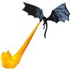 SYFUNLV Dragon Flame - Libreria decorativa a forma di drago, decorazione gotica, decorazione per libri, drago volante, per mensola del camino, camera da letto, stile L