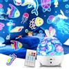 YISSVIC Proiettore Stelle Soffitto, Luce Notturna 8 Ninna Nanna 6 Film Rotazione | Telecomando, Ricaricabile 1500mAh, 8 Livelli Luminosità, Timer 15/30 Min, Regalo Neonato Regalo Bambina 1 2 3 4 5 6 Anni