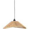 ATMOSPHERA CREATEUR D'INTERIEUR Atmosphera - Lampada a sospensione Myha Beige H118 cm - Lampadina non inclusa E27 40 W - Carta intrecciata, altezza regolabile, per soggiorno, camera da letto, cucina, ufficio