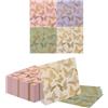 Tapufitil 40 Pezzi tovaglioli Pastello Farfalla con Stampa in Lamina d'oro, tovaglioli Decorativi per Compleanno Ragazza, tovaglioli di Carta USA e Getta per Festa di Compleanno Bambini