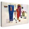 Printed Paintings Stampa su tela (80x60cm): Wassily Kandinsky - Contrasto Contributo (1935)