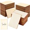 Dekorinex 80 Pezzi Legno per Pirografia, Rettangolari Fette di Legno Naturale | 7,5 x 5 cm Lavoretti Fai Da Te, Cuori In Rettangolo,Balsa per Pittura,Intaglio e Lavori di Bricolage