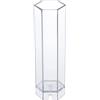 Mqiklt Stampo Candela Esagonale Cilindrico per Realizzare Candele con Stampo in Plastica Durevole E Strumenti per Sapone Profumato Adatto a Hobby Regalo, 5.8x15.5cm