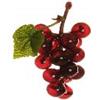 Zelda Pz 6 Grappolo UVA Ultra Mignon 7 cm Frutta Artificiale Decorativa Autunno (Rosso)