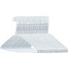 Hangerworld - 100 Grucce Appendiabiti in Metallo di Colore Bianco