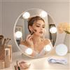 Focenat Specchio Trucco con Luci Specchiera Trucco Specchio con Led Make Up Touch Screen Specchio da Scrivania Luminosità Regolabile Specchio di Hollywood da Tavolo o Supporto da Parete