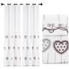 GX GARGIX Tenda Arredo Velata Semitrasparente con Anelli, Pannello Singolo 140 x 290 cm, Tenda Decorativa per Soggiorno e Camera da Letto, Vari Colori