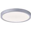 SellTec Plafoniera a LED, rotonda, 4 livelli di intensità variabile, colore: argento