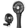HandFan Mini ventilatore portatile a batteria ricaricabile pieghevole con luci LED colorate