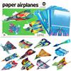OKINAYO 36 Aerei di Carta Fogli per Origami con libro di istruzion, 12 Modelli di | Aereo Carta per Origami, Origami per Bambini, Libro di Carta Origami, Set Creativo per Bambini, Regalo di Compleanno