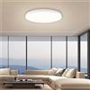 EACLL Plafoniera LED Soffitto, Lampada da Soffitto, Ø23CM 24W 4000K, 2000LM, IP44 Luce Bianco Naturale, Rotonda Bianco Plafoniera Bagno, Non Dimmerabile, per Cameretta, Cucina, Soggiorno, Balcone