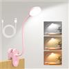ZAPLIT Lampada da Lettura a Clip Ricaricabile USB-C con Batteria da 2000mAh | 61 LED, 3 Temperature Colore e 10 Luminosità, Luce Libro con Collo Flessibile 40cm per Camera da Letto, Scrivania, Campeggio