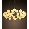 SABYDICAR Lampadario a 45 luci Lampadario in metallo dorato Paralume in vetro Lampade a sospensione creative plafoniere a sfera in vetro molecolare con lampada a LED G4 Soggiorno Camera da letto