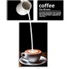 burkfeeg Quadri Moderni Caffè Cucina Stampa Artistica Vintage Con Sfondo Nero Tela Non Tessuta Coffee Bar Decorazioni Da Parete Soggiorno Corridoio Sala Da Pranzo 3 Pezzi (Senza Cornice)