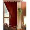 CASAbella Tenda in Tessuto Coprente, Pannello Unico 140x280 cm, Colori: Blu, Salmone, Oro, Verde, Bordeaux, Arancio (Bordeaux)