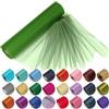 Trimming Shop Rotolo di Organza Trasparente Verde Salvia, 29 cm x 25 m | Tessuto Decorativo per Matrimoni, Runner da Tavola, Sedie e Confezioni Bomboniere