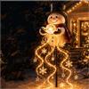 Generic Fontana magica a forma di pupazzo di neve, luce a LED da giardino a forma di pupazzo di neve, luce a cascata, luci di Natale per cortile e giardino, decorazione natalizia, 1 pezzo