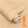 JYYWTSI Pellicola Adesiva per Mobili Effetto Legno, 30 x 200 cm, Autoadesiva, Opaca, Impermeabile, PVC, Marrone, Decorazione per Cucina, Piano di Lavoro, Armadio, Tavolo