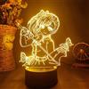 KJsdaADSA 3D LED Night Light per bambini Tsuyuri Kanao Silhouettes Illusion Night Lamp Anime from Demon Kids Gift Sensor Light Room Desk Decor