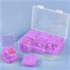 Generic Scatola portaoggetti in plastica a 12 scomparti con 12 mini contenitori, custodia trasparente per gioielli, perline, artigianato, pillole, accessori, organizer per piccoli oggetti