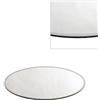 Decor Essentials Piatti a specchio per centrotavola nuziali rotondi o quadrati da 20/25/30/ o 50 cm., Vetro, Silver, 30 cm ROUND