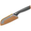 TEFAL Fresh Kitchen Coltello Santoku 12 cm, lama in acciaio inox con titanio di alta qualità, rivestimento antiaderente, zona comfort, custodia protettiva per lama K1220104