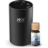 ZEN ANIMA NATURALE Diffusore di Oli Essenziali ad Ultrasuoni a Freddo, Portatile e Silenzioso, Ricaricabile con Timer, Diffusore in Alluminio per Casa, Ufficio e Auto con Olio Essenziale Lavanda da 10 ml in Omaggio