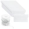 Fangehong 20 Pezzi Pesi di Tende Verticali & 10 m Catena per Tende Verticali, Stecche Doghe Dei Pesi Inferiori, Ricambio Lamelle per Accessori Tende Verticali Ufficio Casa Camera, Bianco (127 mm)