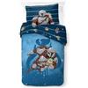 Jay Franco Kids Star Wars The Mandalorian -Set Copripiumino Biancheria da Letto Super Morbida in Cotone 100% con Federa, Prodotto con Licenza Ufficiale, Blu, 2 Pezzi Singolo